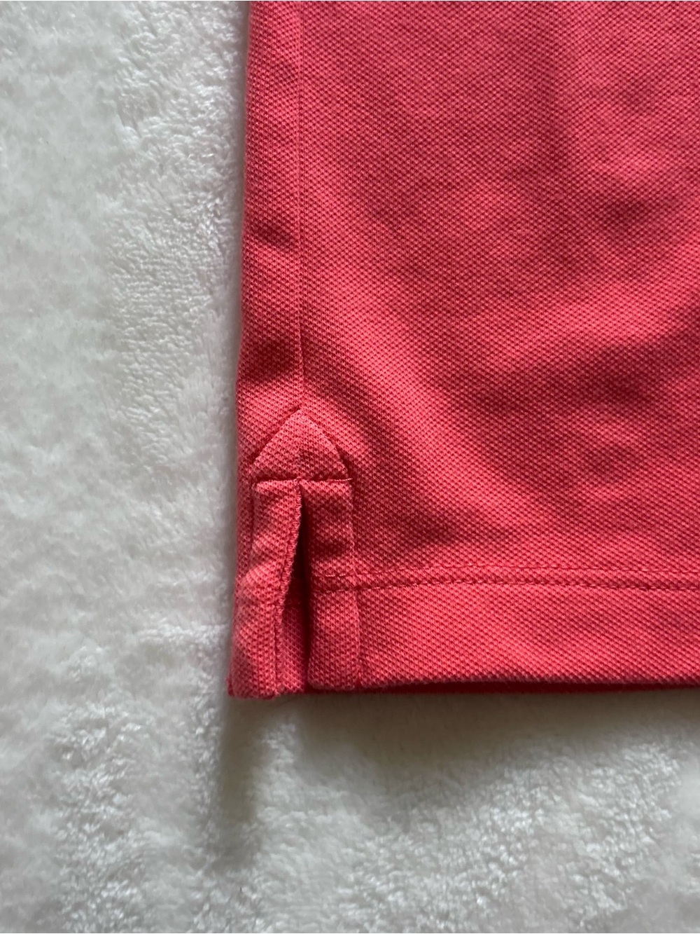 J. Crew Coral Short Sleeve Polo Dress Knee Length Size Medium Cotton - Picture 9 of 12